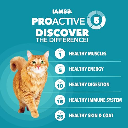 IAMS Proactive Health Indoor Weight Control & Hairball Care Adult Dry Cat Food, Chicken & Turkey Recipe, 7 lb. - view 6