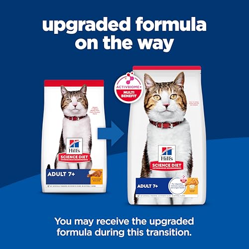 Hill's Science Diet Adult 7+ Dry Cat Food, Chicken, 7 lb. Bag - view 3