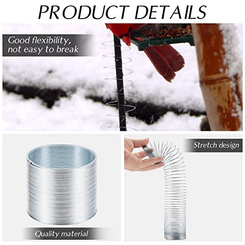 3 Pieces Squirrel Baffle Metal Spring Device Squirrel Barrier Spring Type Coil Outdoor Bird Feeder Accessories - view 4