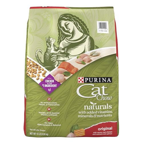 Purina Cat Chow Naturals With Added Vitamins, Minerals and Nutrients Dry Cat Food, Naturals Original - 13 lb.  - view 2