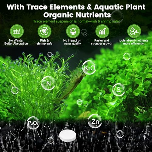 Root Tabs, Aquarium Plant Fertilizer, Aquarium Water Care Tabs, 100 Tabs Aquarium Plant Food Safe for Fish and - view 4