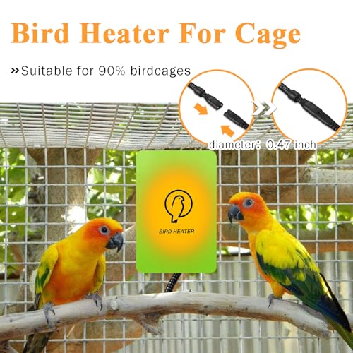 Bird Heater for Cage - Snuggle Up Bird Warmer for Exotic Pet Birds, 10W African Grey, Parakeets, Parrots, (3.7 - view 3