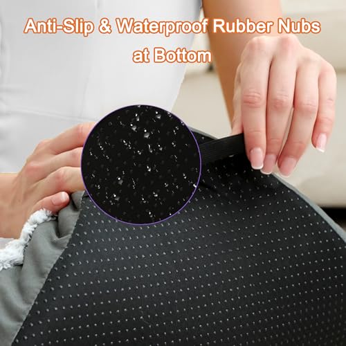 POCBLUE Deluxe Washable Dog Bed for Large Dogs Dog Crate Mat 35 Inch Comfy Fluffy Kennel Pad Anti-Slip for Dog - view 5