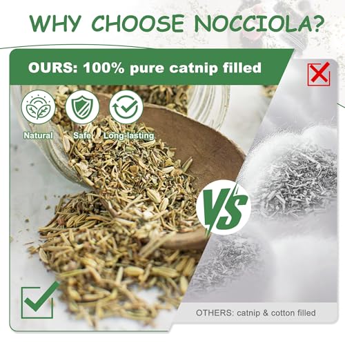 Nocciola 3 Pack Catnip Toys for Cats, Funny Cat Toys Filled with 100% Pure Organic Catnip, Safe Kitten Teethin - view 3
