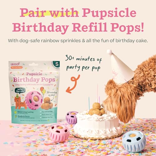 WOOF Party Pupsicle - Long-Lasting Interactive Dog Toys for Boredom - Low-Mess Design - Birthday Gifts for Dog - view 6