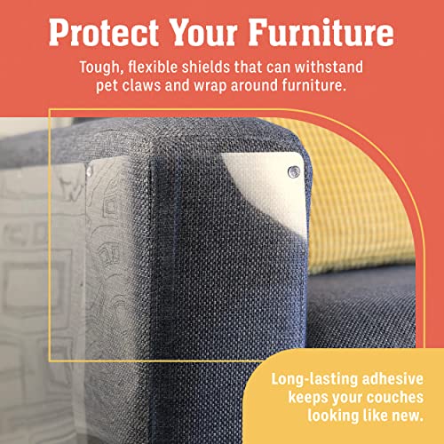 10 Pack XL Anti Cat Scratch Furniture Protector - Couch Protector from Cat Claws w/Twist Pins - Heavy Duty, St - view 3