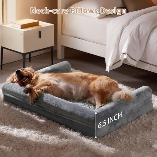 BFPETHOME Dog Beds for Large Dogs, Orthopedic Dog Bed for Medium Large Dogs,Big Waterproof Couch Pet Bed with  - view 3