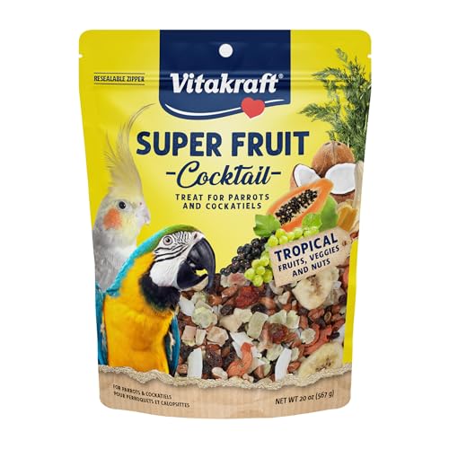 Vitakraft Fresh Super Fruit Cocktail - Tropical Parrot Fruit Blend - Parrot and Parakeet Treats 1.25 Pound (Pa - view 2