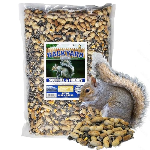 CountryMax Backyard Seeds Squirrel & Chipmunk Food Mix – 8 lb Bag – Premium Wildlife Blend with Sunflower Seed - view 2