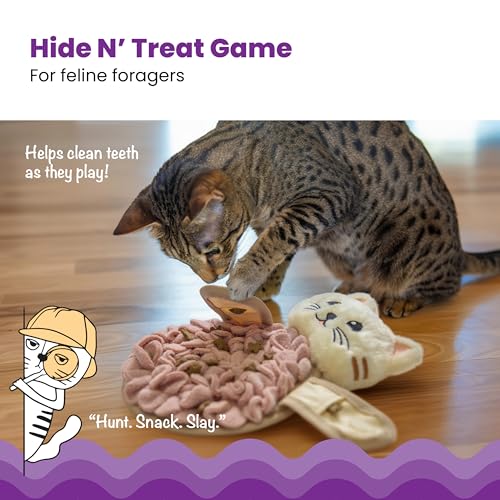Catstages Snuffle Mat for Cats - Interactive Foraging Toy with Hidden Treats, Non-Slip Base, and Hunting Stimu - view 3