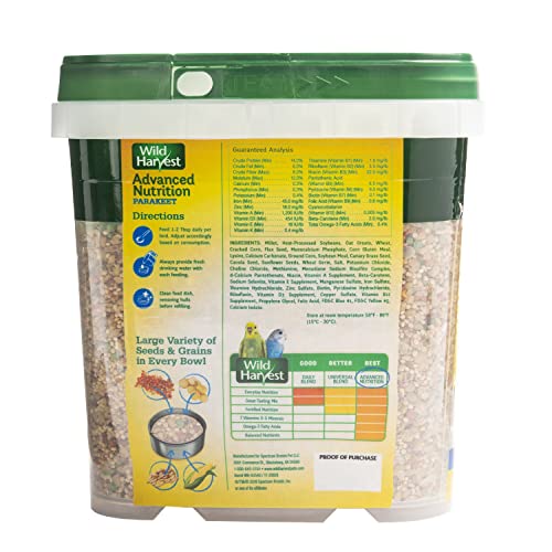 Wild Harvest Advanced Nutrition Diet For Parakeets 4.5 Pounds, Seed And Grain Mix - view 3