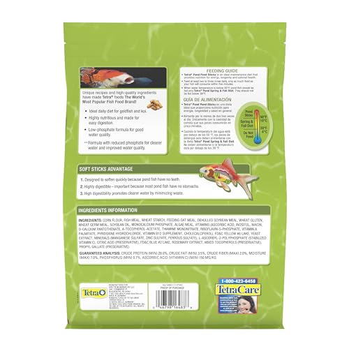TetraPond Pond Sticks, Pond Fish Food, for Goldfish and Koi, 1.72 Pounds - view 3