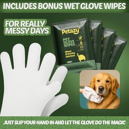 Petazy Dog Wipes for Paws and Butt – 400 Count (8x8in) Hypoallergenic, Deodorizing Pet Wipes for Dogs and Cats - view 5