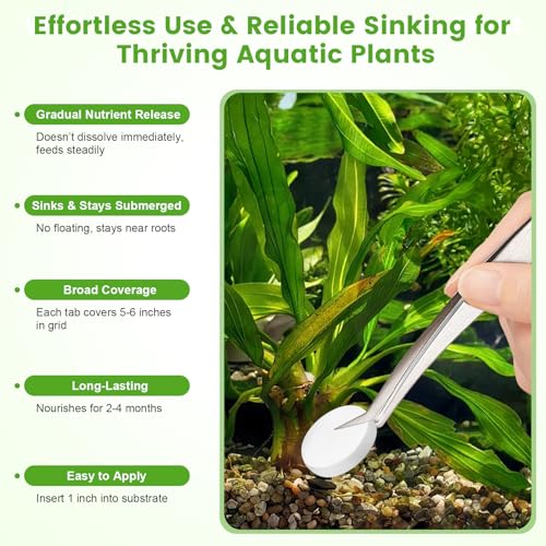 Root Tabs, Aquarium Plant Fertilizer, Aquarium Water Care Tabs, 100 Tabs Aquarium Plant Food Safe for Fish and - view 5