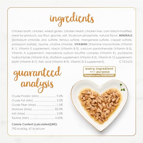 Purina Fancy Feast Gravy Lovers Chicken Hearts and Liver Feast Grilled Gourmet Cat Food in Wet Cat Food Gravy  - view 7