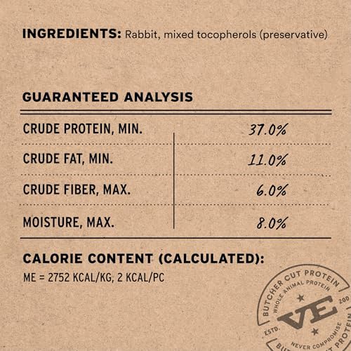 Vital Essentials Freeze Dried Dog Treats | Rabbit Bites, Single Protein | Premium Quality | Grain Free Trainin - view 4