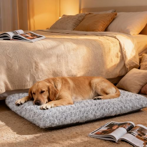 Dog Beds Large Sized Dog, Washable Durable Pet Bed, Deluxe Plush Soft & Comfortable Dog Crate Bed Pad for Larg - view 7