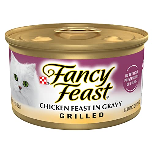 Purina Fancy Feast Grilled Wet Cat Food Chicken Feast in Wet Cat Food Gravy - (Pack of 24) 3 oz. Cans - view 2