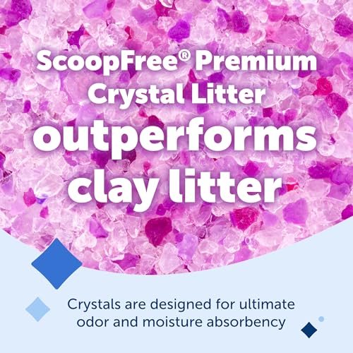 PetSafe ScoopFree Odor Control Crystal Cat Litter, Lavender Scent, 8 Lb Bag - view 3