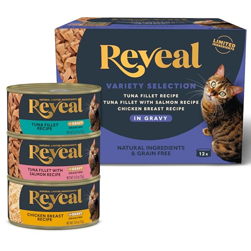 Reveal Natural Wet Canned Cat Food, Limited and Natural Ingredients, Grain Free, High Protein with No Artifici - view 2