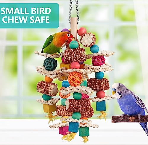 lovyoCoCo Parrot Toys Bird Toys Natural Corn Cob Bird chew Toys for Small and Medium-Sized Macaws,African Grey - view 4