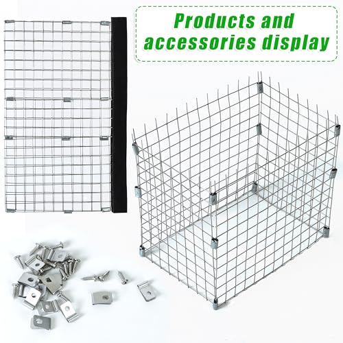 2 Pcs Bluebird House Predator Guards, Stainless Steel Wire Mesh, Silver, 4 x 6 x 6 inches, Protects Eastern Bl - view 4