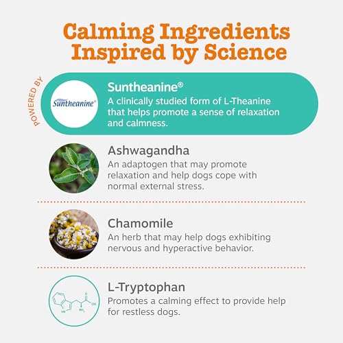 Zesty Paws Calming Chews for Dogs Composure & Relaxation for Everyday Stress & Separation Peanut Butter 90 Cou - view 4