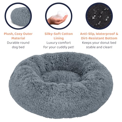Donut Dog Bed - Premium Comfort for Anxiety Relief - Fluffy & Calming Design with Ultra-Plush Support | Cozy R - view 5