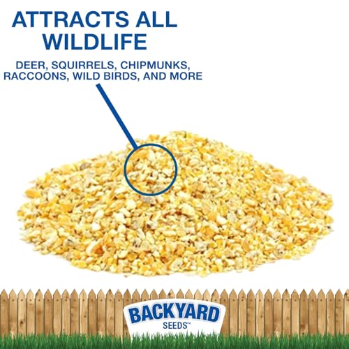 CountryMax Backyard Seeds Cracked Corn 50lbs - High-Energy Animal Feed for Chickens, Squirrels, Deer & Wild Bi - view 2