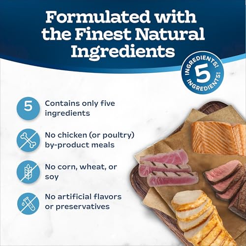 Blue Buffalo Tastefuls Purées Natural Cat Food Complement with 5 Ingredients, Chicken, Tuna, Beef, 3-oz Reseal - view 7