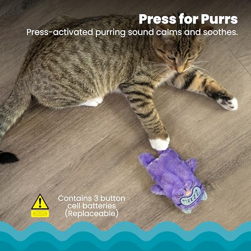 Catstages Purr Pillow Cat Toy – Plush Cat Toy with Touch-Activated Purr for Calming Cats & Kittens - view 4