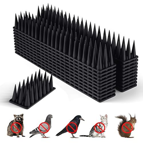 BORHOOD Bird Spikes, 20 Pack Pigeon Deterrent for Small Birds Raccoon Cats Defender for Outside to Keep Squirr - view 2