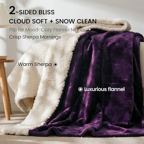 gogobunny Waterproof Bed Blanket, Reversible Sherpa Fleece Throw Blanket for Dog Puppy Cat, Furniture Cover Pr - view 4