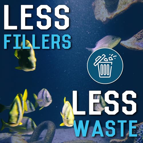 RON'S CICHLIDS Adult African Cichlid Fish Food Pellets – USA Made Slow Sinking Cichlid Pellets & Sticks Feed,  - view 5