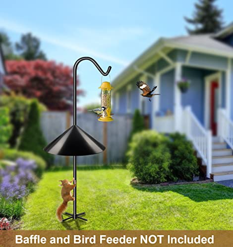 Garbuildman Squirrel Baffle Accessory for Bird Feeder Pole, Pole Mounted Buckle Stopper for Bird House Guard,  - view 5