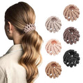 6Pcs Bird Nest Magic Hair Clips Hair Nest for Bun Strong Ponytail Holders Hair Accessories for Women Girls (Ne