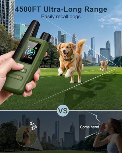 Jugbow Dog Shock Collar - 4500FT Dog Training Collar with Remote, IPX8 Waterproof Electric Dog Collar with 4 T - view 4