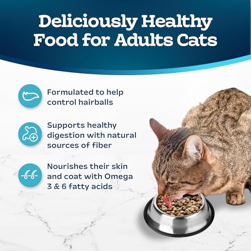 Blue Buffalo Tastefuls Adult Dry Cat Food for Weight Management & Hairball Control, Made in the USA with Natur - view 5
