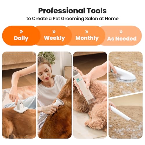 Neakasa P1 Pro Dog Grooming Vacuum Kit, 6-in-1 Pet Hair Grooming with Clippers and Vacuum, 9000Pa Suction, Low - view 4