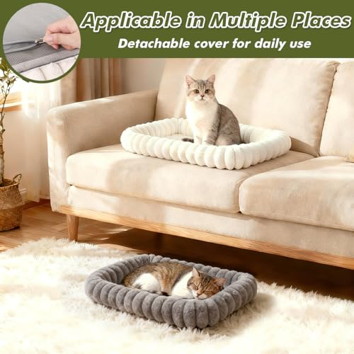 Cloud-Cuddle Cat Window Perch with 4-Sided Bolster, Zipper Design Cushion Window Seat for Window Sill, Sturdy  - view 5