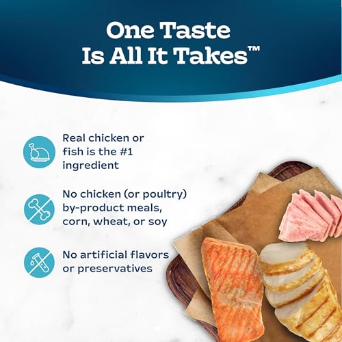 Blue Buffalo Tastefuls Natural Pate Wet Cat Food Variety Pack, Salmon, Chicken, Ocean Fish & Tuna Entrées 3-oz - view 7