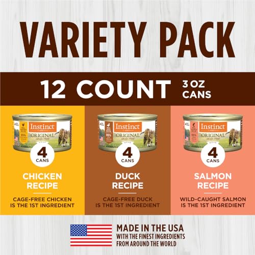 Instinct Original Grain Free Recipe Variety Pack Natural Wet Canned Cat Food by Nature's Variety, 3 Ounce (Pac - view 4