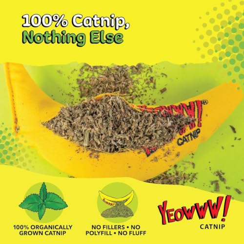 Yeowww! 100% Organic Catnip Toy, Yellow Banana 3 Pack - view 7