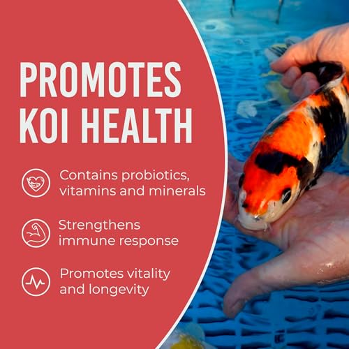 Blue Ridge Koi Fish Food 14lb - Koi Food 3/16” Platinum Pro Formula Goldfish Food, Premium Fish Food for Ponds - view 7