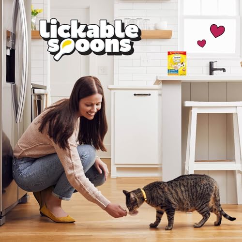 Temptations Lickable Spoons, Soft Lickable Cat Treats, Adult Wet Cat Treats, Variety Pack, 24 Spoons - view 7