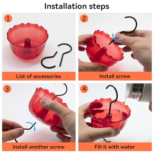 Ant Moat for Hummingbird Feeders, 6 OZ Ant Guard with Large Capacity, Against Ants Hummingbird Feeder Accessor - view 7