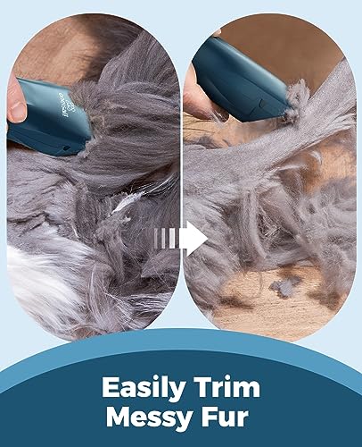oneisall Pet Clipper for Cat Matted Hair, Pet Shaver for Cats Quiet Pet Clippers Waterproof Cordless Cat Clipp - view 4