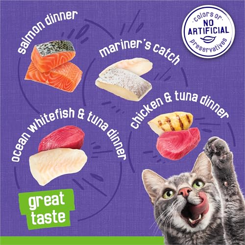 Purina Friskies Pate Wet Cat Food Variety Pack Seafood and Chicken Pate Favorites 40ct VP - (Pack of 40) 5.5 o - view 5