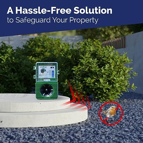 Bird-X BirdXPeller Pro Electronic Bird Preventer Version 1, Sonic Bird Decoy Device, Perfect for Pigeons, Star - view 8