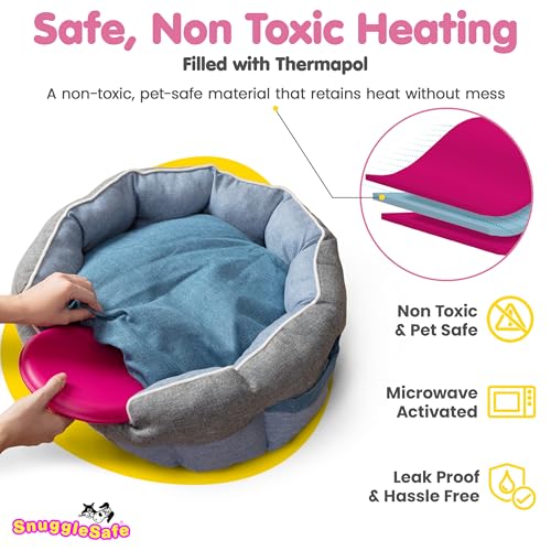 SnuggleSafe Original Microwave Heat Pad for Pets - Chew Proof, Water Resistant Heating Disc for Dogs, Cats, Ra - view 4